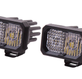 Комплект LED-фар SS2 Pro с янтарной подсветкой, комбинированный свет